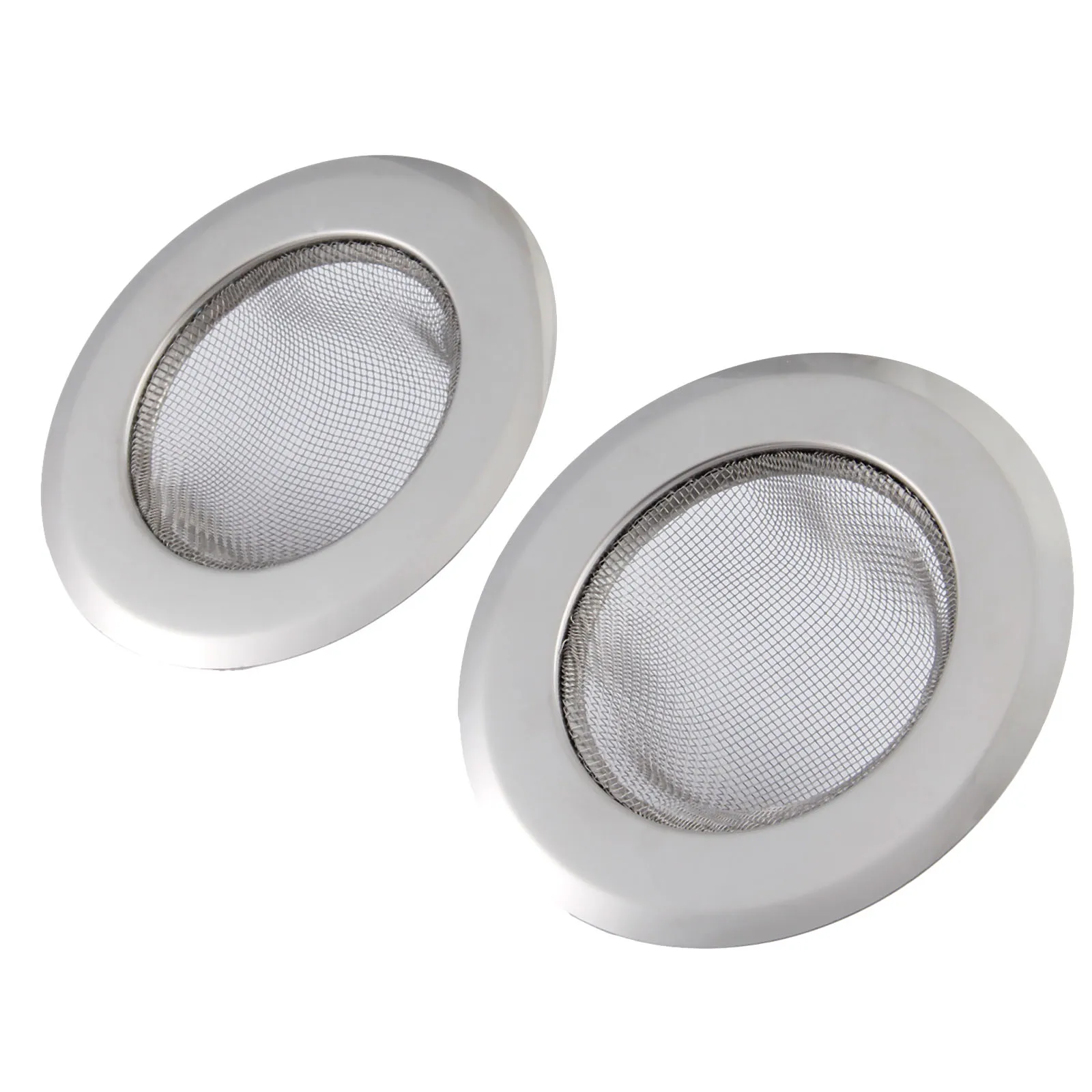 2Pcs Kitchen Sink Strainer 11.3CM Stainless Steel Bathtub Hair Catcher Stopper Bathroom Shower Drain Hole Filter Sink Strainer