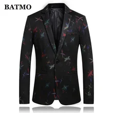 BATMO Новое поступление, высококачественные повседневные мужские блейзеры с принтом, мужские куртки с принтом, костюмы для мужчин, большие размеры M-4XL 886