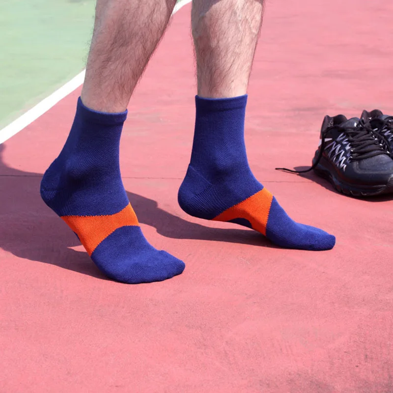 Coolmax хлопок Для мужчин Вело-носки высокая эластичность открытый Спортивные носки дезодорант дышащей Пеший Туризм Носки