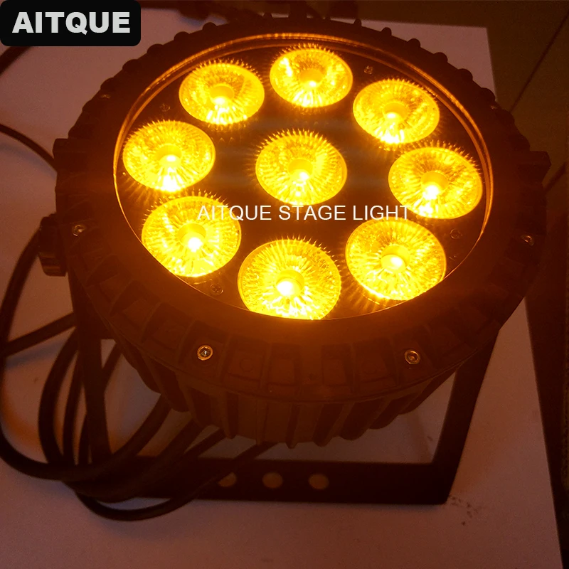 8 шт светодиодный уличный par 9x18w Led rgbaw uv 18w led stage светильник s ip65 водонепроницаемый