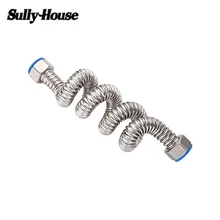 Sully House – tuyau de plomberie tissé 304 ", en acier inoxydable 1/2, pour lavabo et toilette, chauffage de salle de bain, connecter des tuyaux ondulés avec une clé