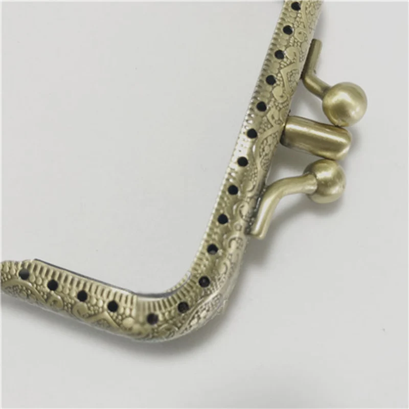 Новый двойной слой DIY кошелек с металлическим каркасом для клатч монеты на одной