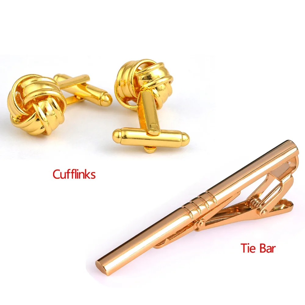 Drop Shipping Wedding Cufflinks Tie Clip Set Wedding Cufflink Tie Bar