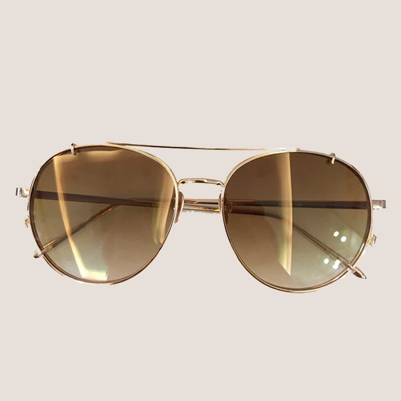 

Pure Titanium Round Sunglasses Women Brand Designer High Quality Oculos De Sol Feminino Retro Fashion Frame and Lens Sunglasses
