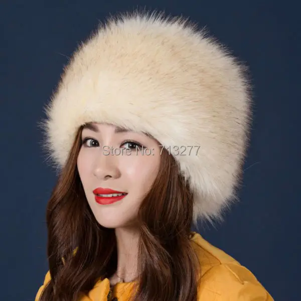 Теплая зимняя шапка 2017 Имитация меховая шапка с искусственным мехом казацкого шапка в русском стиле для женская зимняя шапка для Для женщин