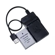 CONENSET 1pcs Li-ion Battery +1 Charger For Nikon EN-EL14 EN-EL14A Df D5300 D3300 D5300 D5500 Coolpix P7000 P7100 P7700 P7800