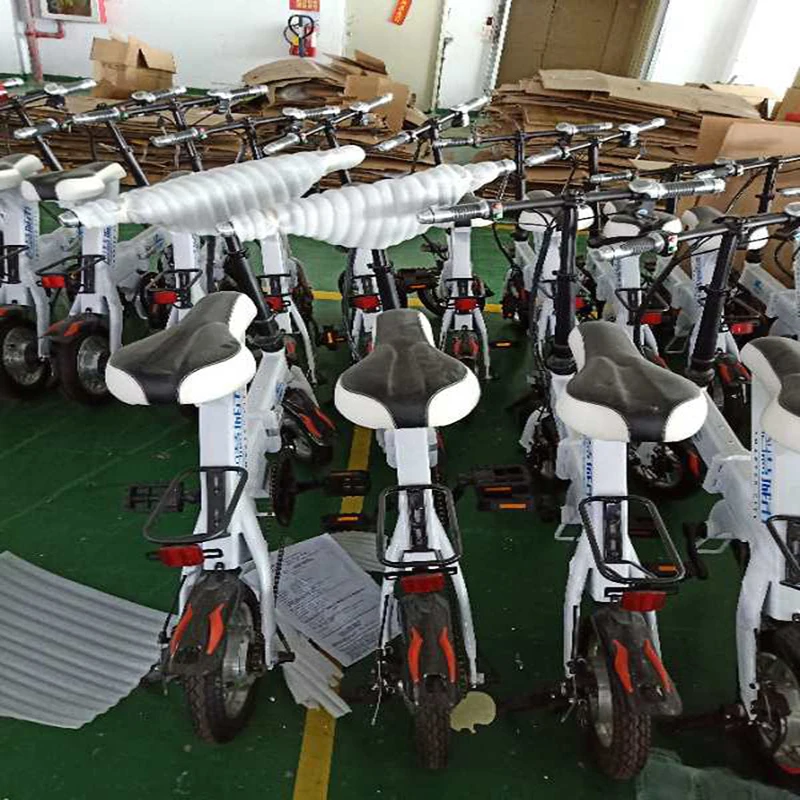 Excellent Foldable Electric Bike 36V 350w 8AH 12inch Cycle Lithium Battery Electric Bicycle Front and Back Disc Brake Ebike 2