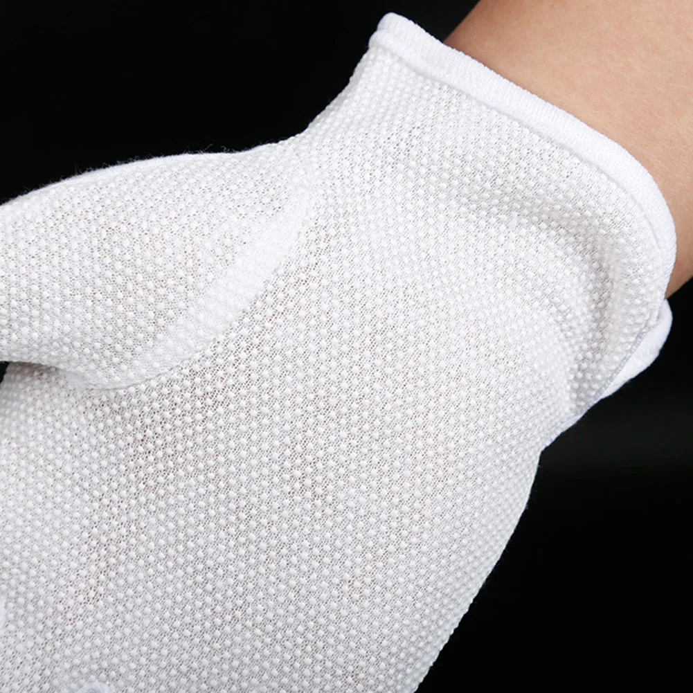 1 пара, белые защитные перчатки, хлопковые рабочие перчатки, мужские эластичные рабочие перчатки, защита рук, для водителей, ювелирные изделия, для осмотра