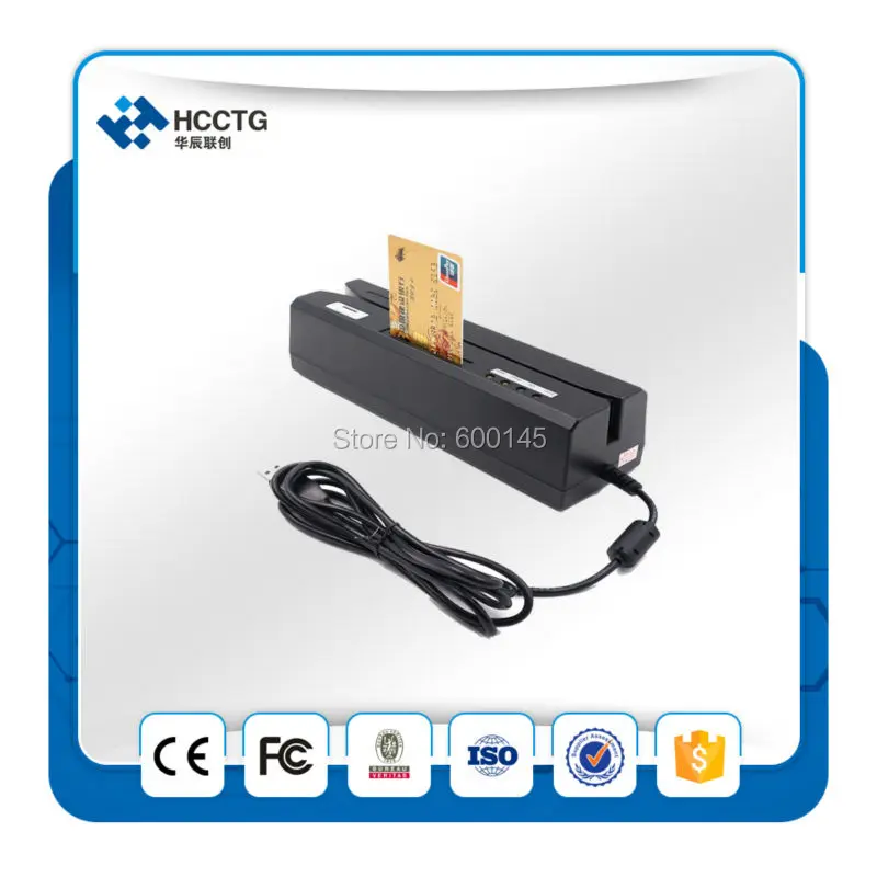 

Magstripe Card Reader +RFID.IC Chip Card Reader writer +RFID Smart Card reader HCC80 with USB interface