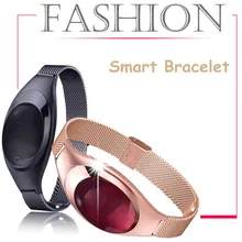 Роскошные Модные Смарт Браслет Экран проснуться Touchpad OLED ремень Фитнес pessometer сердечного ритма Мониторы Smart Band