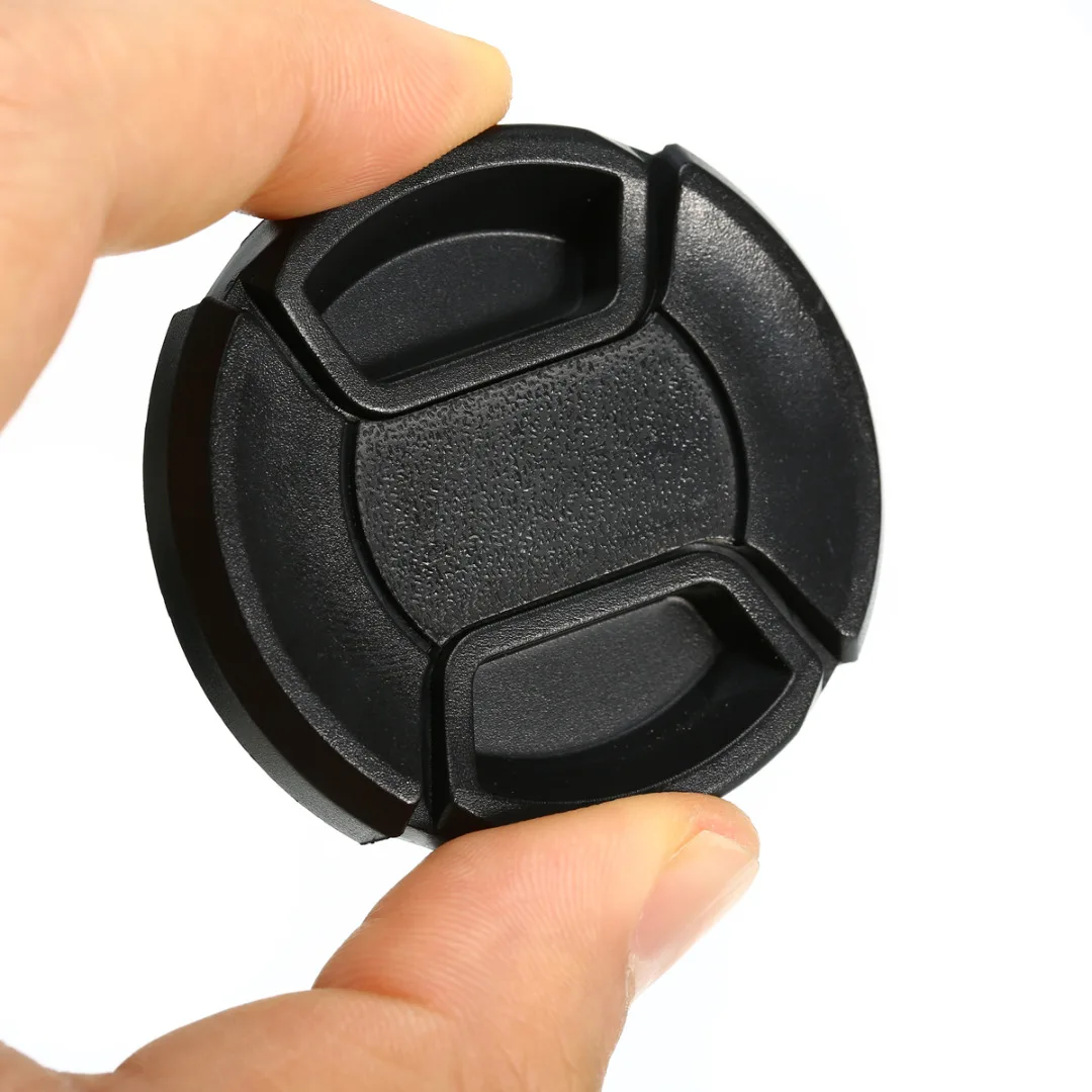 1pc 52mm Snap-On Lens Hood Cap Universal Replacement Cameras Lens Caps Protection Cover With Anti-lost Rope Mayitr