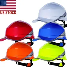 Diamond V Hard Hat Safety Helmet High Hi Vis Baseball Reversible Sticker Hat