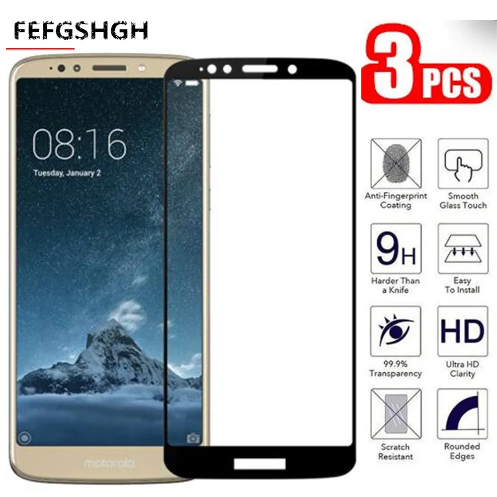 

Tempered Glass For Motorola Moto E5 Screen Protector Moto E5 E 5 Plus E5Play XT1944 XT1924 Moto E 5th Gen Full Cover Glass Film