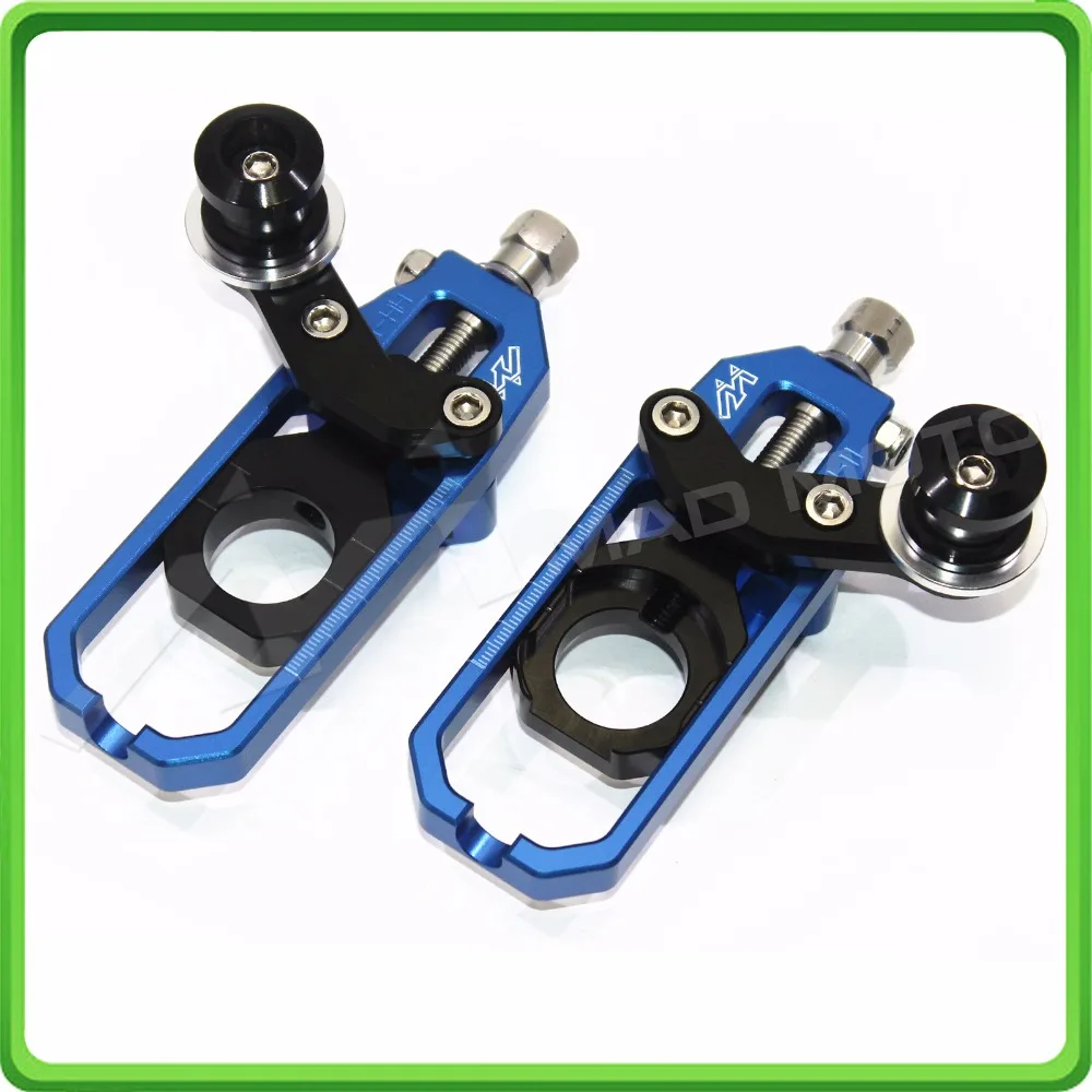 Motorcycle Chain Tensioner Adjuster with spool for KAWASAKI Ninja ZX6R