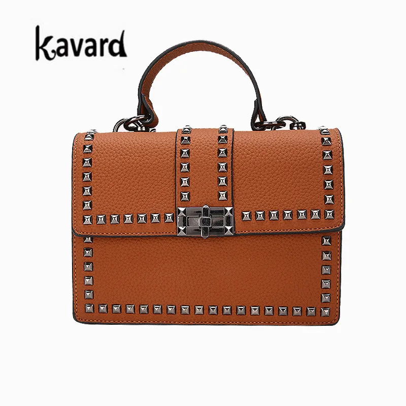 2018 Rivet Messenger BAG Woman Shoulder Bags Luxury Handbags Women Bags