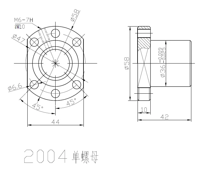 Шариковый винт cnc набор: шариковый винт DFU 2005 с концевой обработкой 600 мм& шариковая гайка DFU2005& Гайка Корпус DSG20H+ сторонник BK15 BF15