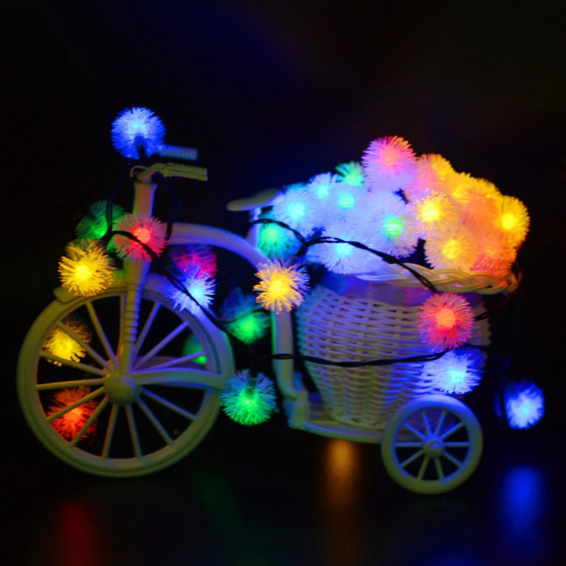 

Solar Power String Lights LED Snowflake Ball Snowball Decoration For Christmas Trees Party JDH99