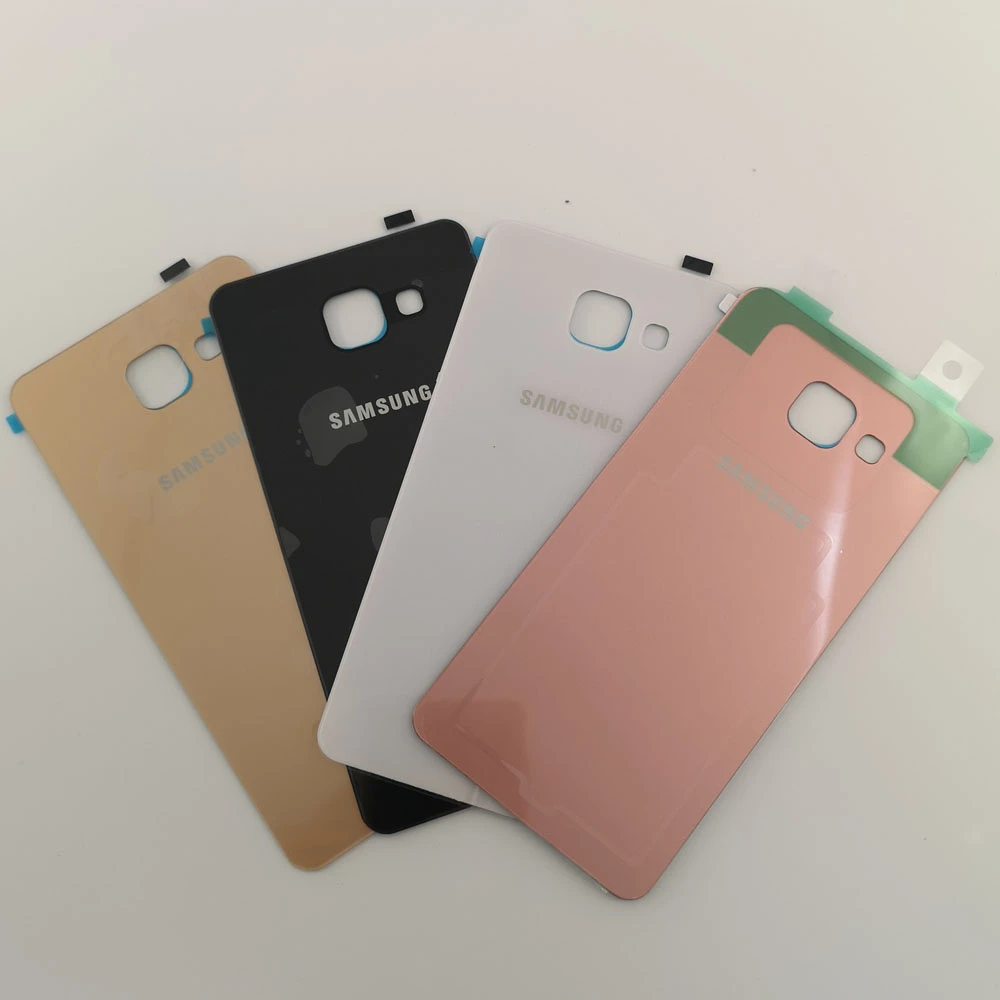 trasera para Samsung Galaxy 2016 A510, carcasa de vidrio 3D para Samsung A510F, trasera + pegatina adhesiva|Fundas antigolpes para - AliExpress