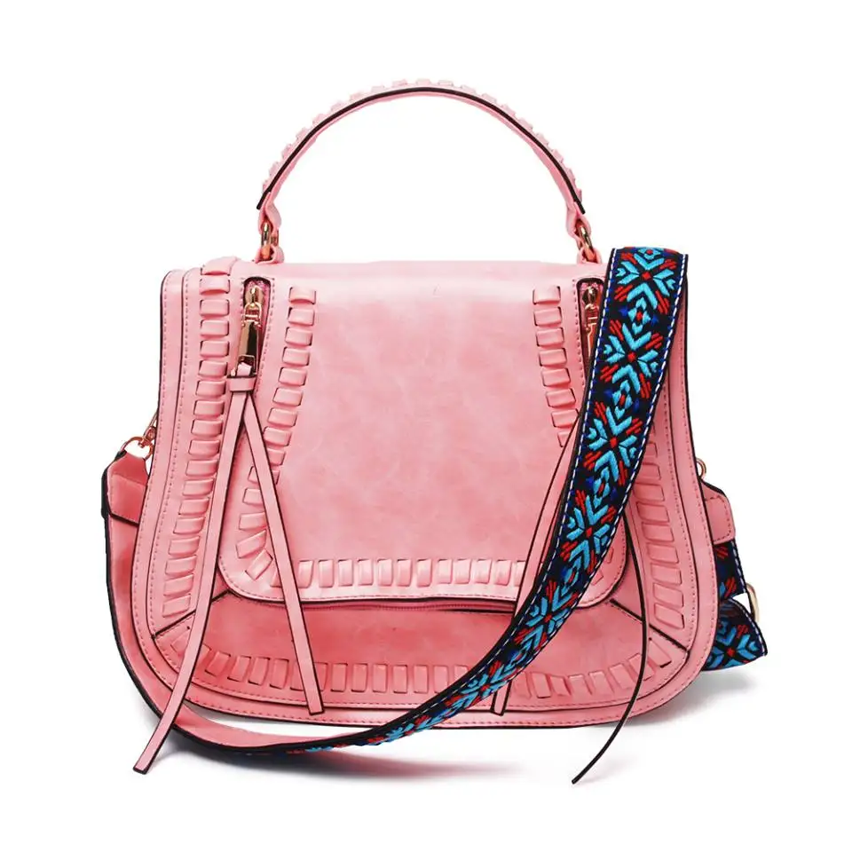 Ladies Faux Leather Cross Body Messenger Bag Women Shoulder Tote Satchel Handbag