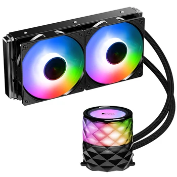 

Jonsbo TW3-240 version Integrated cpu Water cooler cold Head Automatically Change color LED Fan 240 Radiator