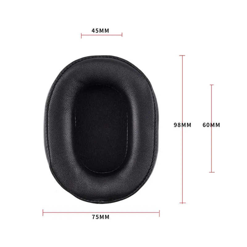 Replacement Sheepskin Leather Foam Ear Pads Cushions for Audio-Technica ATH-MSR7 ATH-M50x for SONY MDR-7506 MDR-V6 9.17