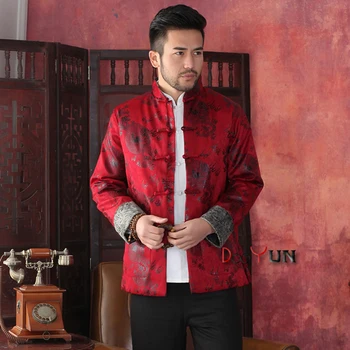 

Brand New Arrival Chinese Traditional Men's Kung Fu Jackets Coats Thin Wadded Jacket M L XL XXL 3XL MTJ2015040