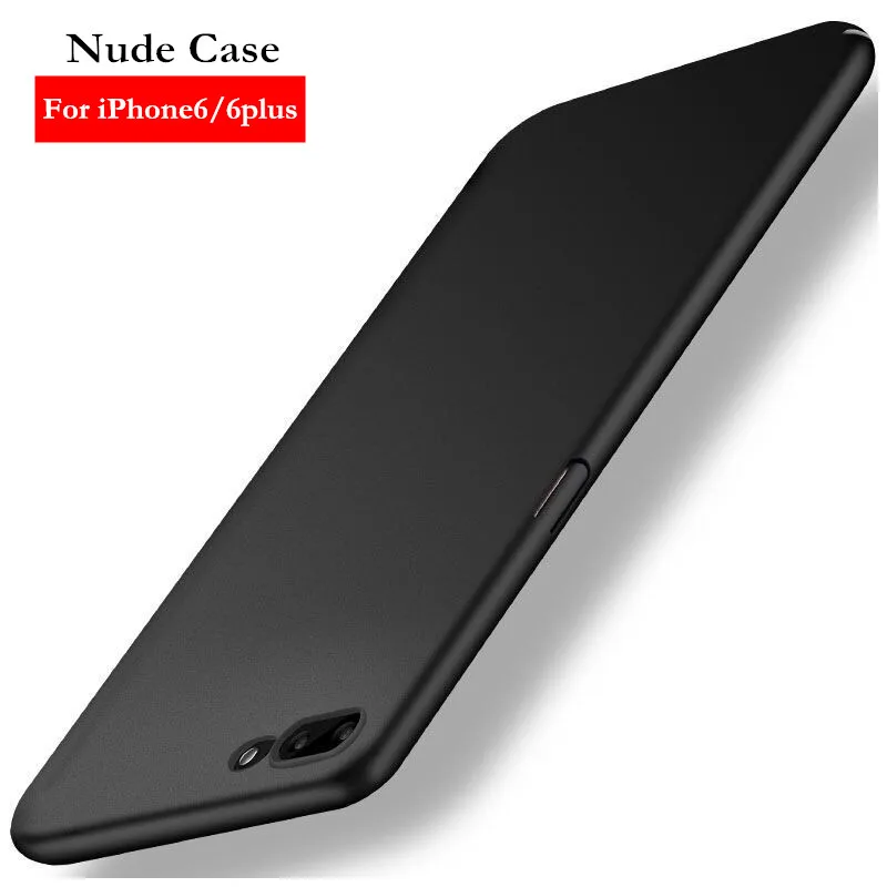 

Ultra Thin Matte Mobile Phone Cases For iPhone6 Nude Feeling Skin Black Back Covers Protective Shell Coque Funda For iPhone6plus