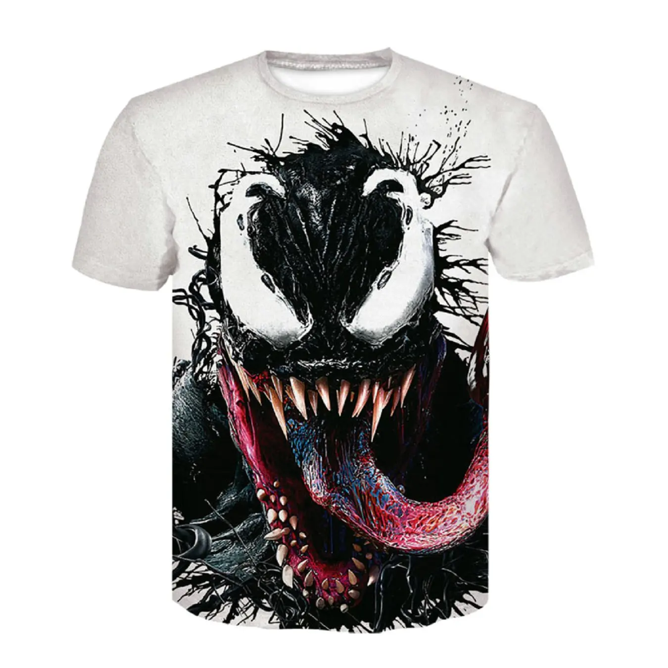 Новая серия venom мужская футболка Летняя 3D печать круглый вырез короткий рукав серия Marvel Повседневная футболка модная крутая мужская рубашка