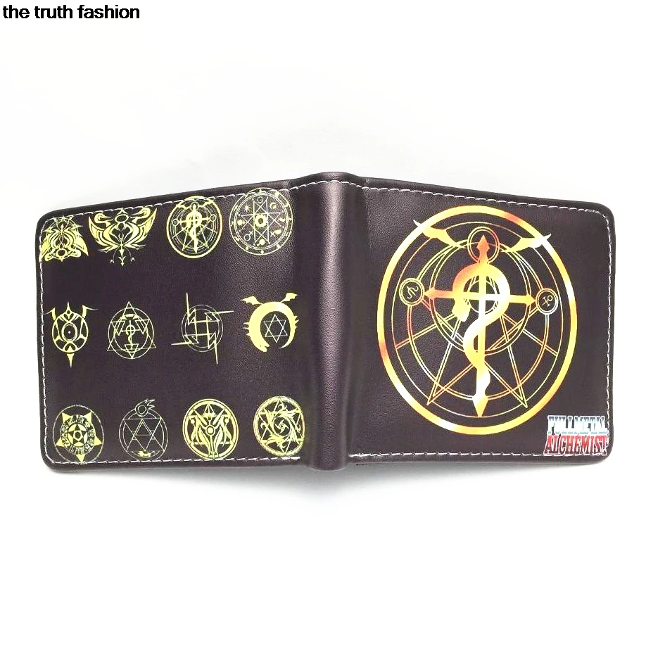 Аниме Кошелек из FULLMETAL ALCHEMIST logo мужские бумажники SlamDunk funs кошелек bolsa masculina