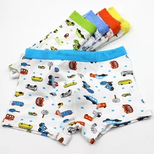 Трусики короткие трусы нижнее белье для маленького мальчика от 5 штук/пакет детские трусы дизайн с машинкой для мальчиков модал