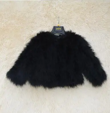 down puffer coat Hot Sale New 2021 Women Child  winter encryption 100% natural ostrich feathers turker fur coat boys and girl real fur vest HP510 ladies long puffer coat Coats & Jackets