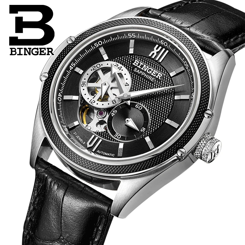 

Switzerland Binger Watch Men Luxury Brand Miyota Automatic Mechanical Movement Watches Sapphire Waterproof reloj hombre B-1165-6
