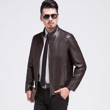 Новые мужские кожаные куртки, весенне-осенняя приталенная куртка из искусственной кожи, Повседневная теплая куртка с воротником-стойкой, Мужская искусственная кожа, большие размеры