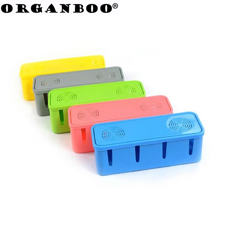 

Plastic storage box cooling holes power cord socket storage box safety socket outlet board container cables electric Wire case