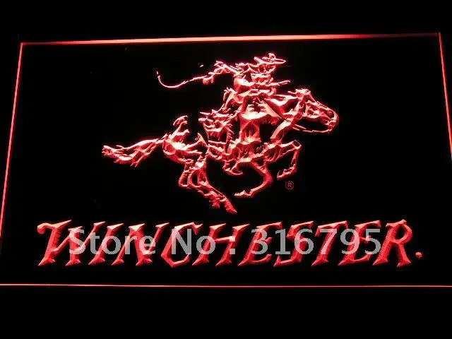 

d243 Winchester Firearms Gun Logo LED Neon Sign with On/Off Switch 20+ Colors 5 Sizes to choose