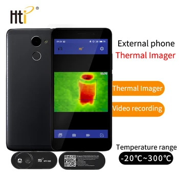 

HT-102 Thermal Imaging Infrared Camera Thermometer External Infrared Thermal Imager for Android with Adapter Terrestrial heat