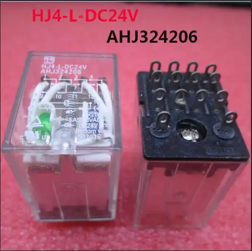 Новинка реле 24 в Φ AHJ324206 HJ4 L DC24V 24VDC 24V 5A 250VAC 14PIN 10 шт./лот|relay 5a|relay 24vdc24vdc relay |