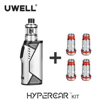UWELL Hypercar Kit & 4Pcs/Pack Whirl Tank Coil Set 5-80W 18650 Battery Or USB Charging 2018 New Arrival E-cigarette Vape Kit UWELL Hypercar Kit & 4Pcs/Pack Whirl Tank Coil Set 5-80W 18650 Battery Or USB Charging 2018 New Arrival E-cigarette Vape Kit