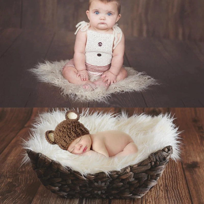 

2017 Photography Newborn Photographic Backdrops Newborn Props Blanket Basket Stuffer MAR6_30