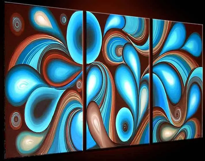 Hot sale new modern abstract great big canvas painting art A074 | Дом и сад