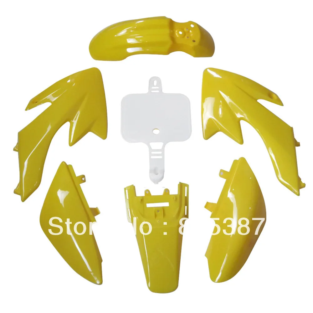 

Mouse over image to zoom Motorcycle Bike Body Plastic Fender For 50 CRF50 CRF XR50 Baja 6+1 Yellow