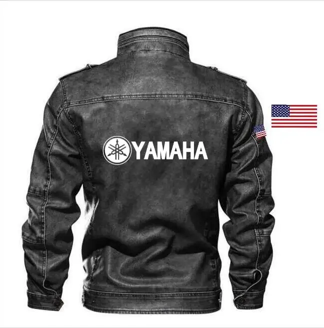 Новая кожаная куртка goatskin яхама тонкая мотоциклетная локомотив мужская