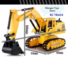 New RC engineering vehicles toys,1:24 Wireless Excavator , 8 channel remote control, excavator truck, free shipping