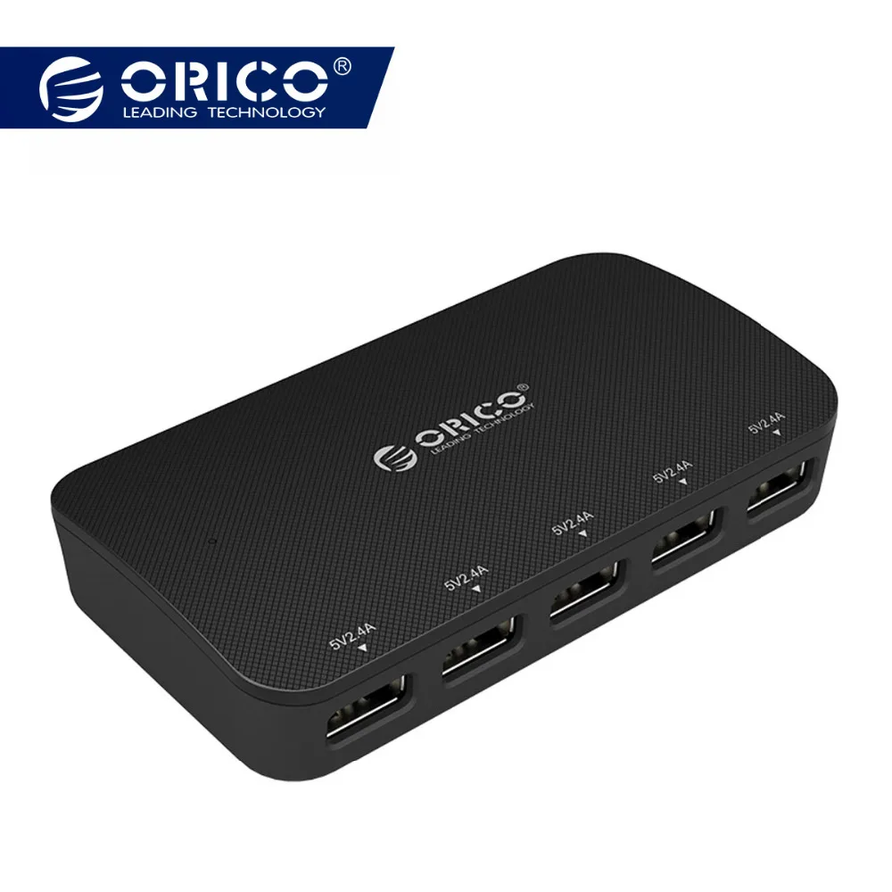 

ORICO EU USB Charger Smart 5 Port Desktop Charger Mobile Phone Travel Charger Intelligent Charging For Smartphone With Adapter