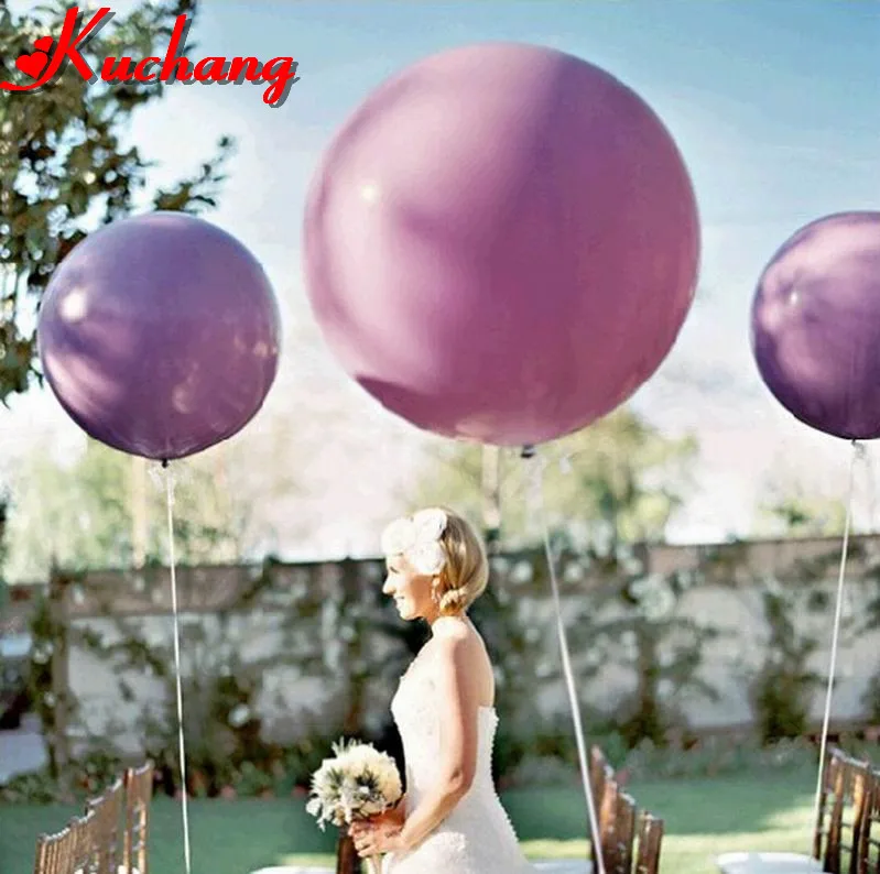 1 шт. гигантский белый шар 36 дюймов красочные круглые латексные шары, гелий надувной Свадебный День Рождения Вечеринка большой шар украшения