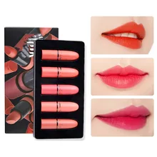 5 шт./компл. бренд макияж цвет земли набор из помад макияж сочетание Прочный Водонепроницаемый Макияж для губ Макияж