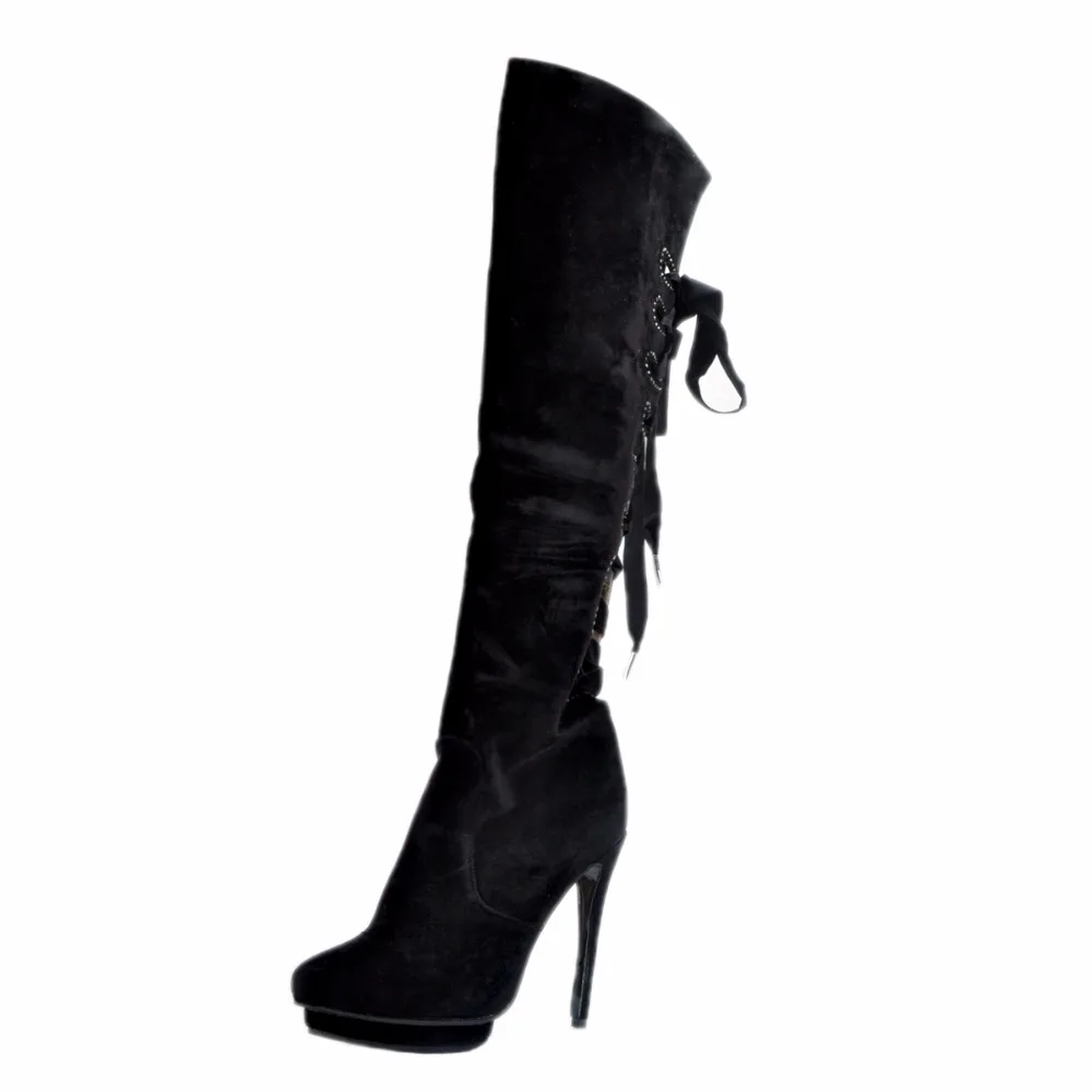 womens boots lace up back