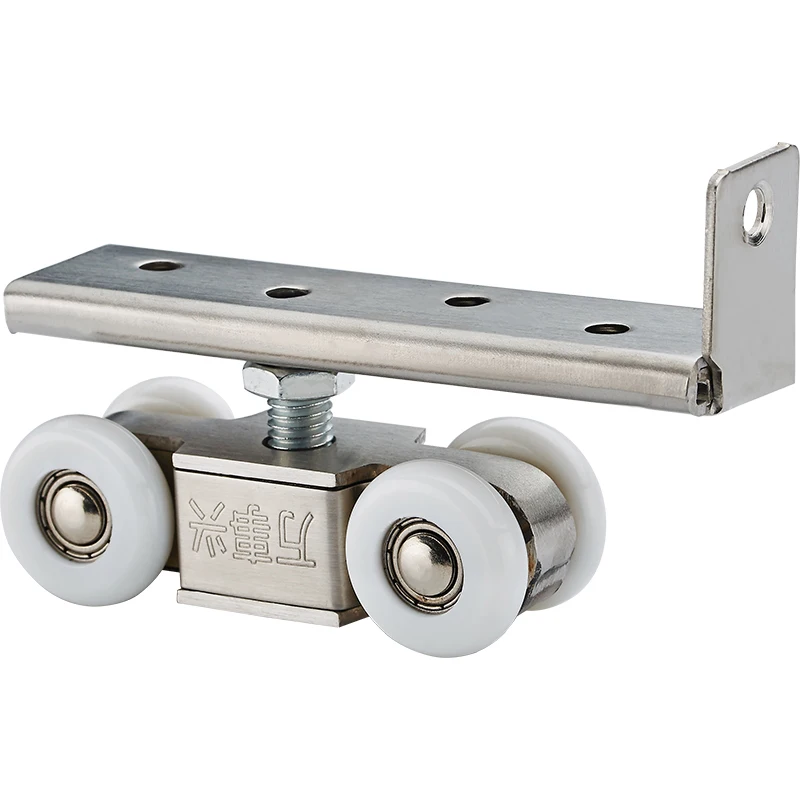 2pcs High load bearing Sliding Door Roller 4 Wheels Home Wood Door