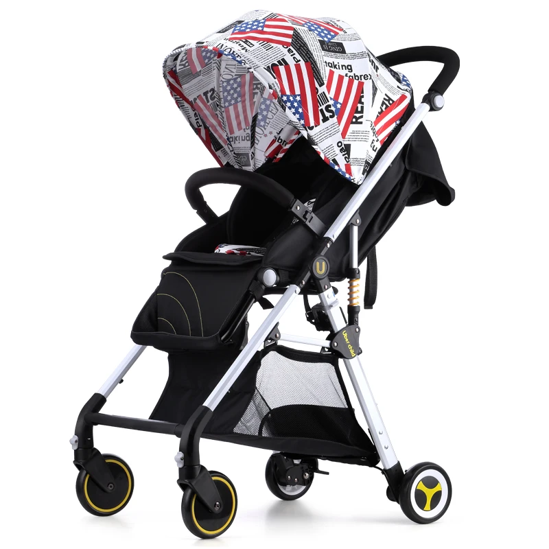 Складной регулируемый младенческий автомобильный зонтик для младенца четыре колеса коляска легкая дорожная система ребенок для коляски Коляска съемная - Цвет: 459MLT