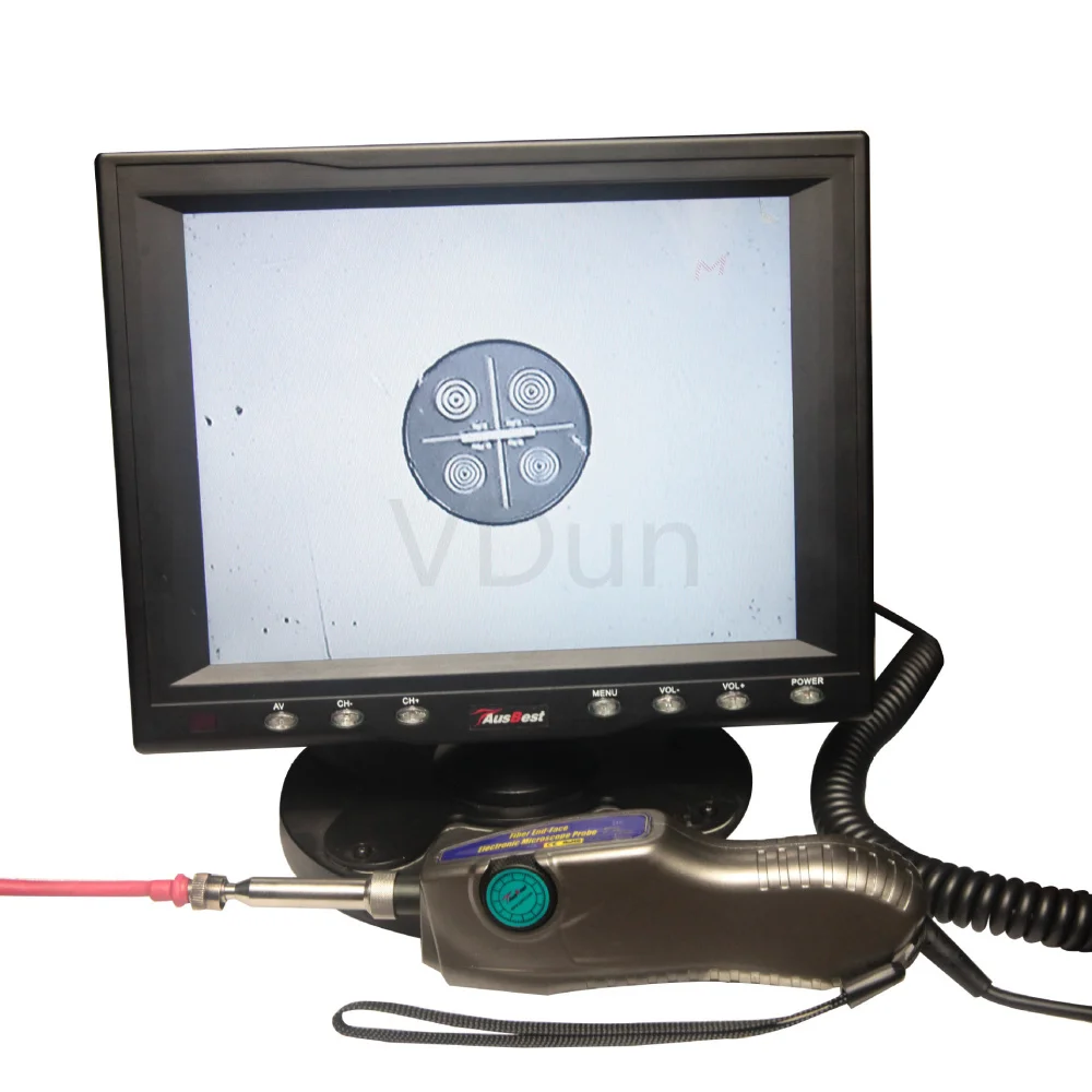 Professional Optical Fiber Video Inspection Kit With Large LCD Screen